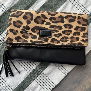 Funky Monkey Leopard Print Clutch